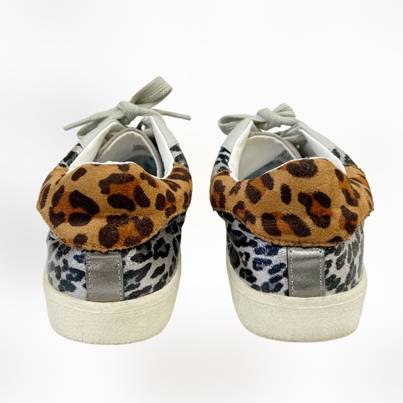 Madden Girl Larrk Foiled Leopard Print Sneaker Size 6.5M - Picture 6 of 9